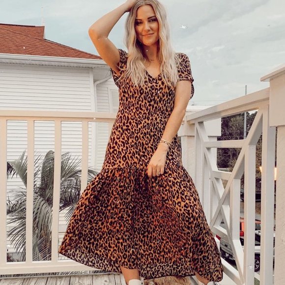 Zara Dresses Zara Cheetah Print Cotton Dress Poshmark